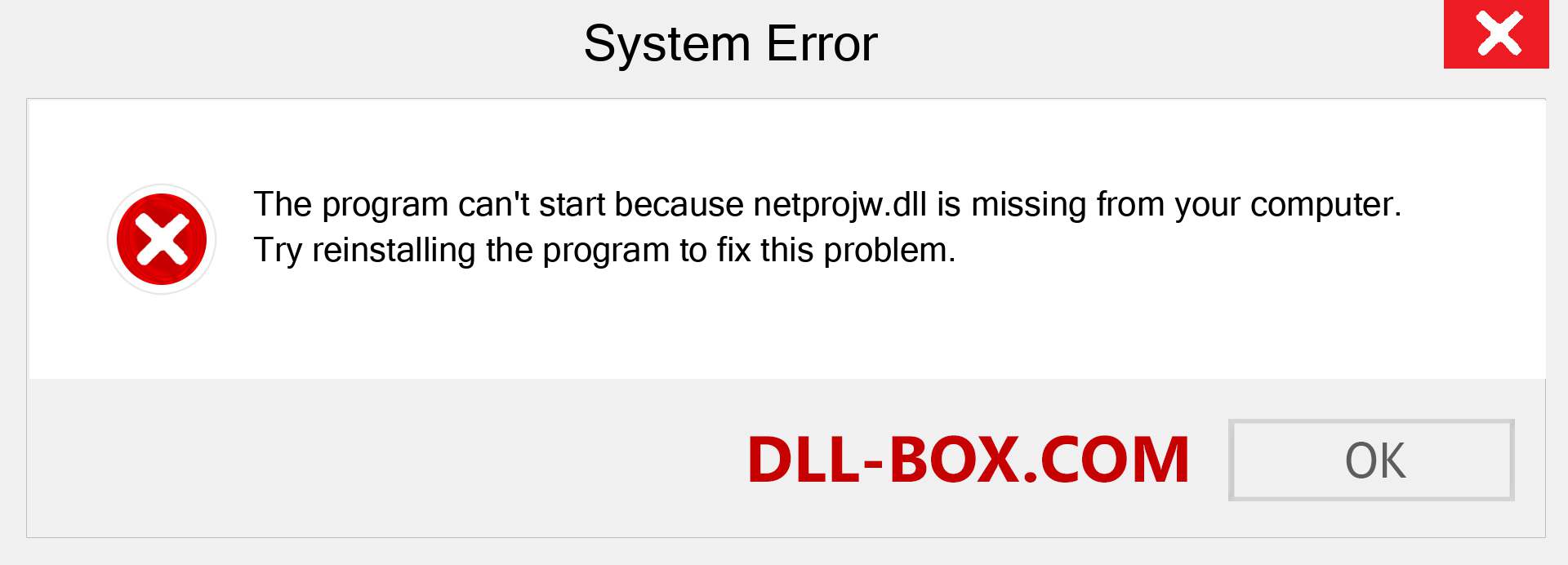  netprojw.dll file is missing?. Download for Windows 7, 8, 10 - Fix  netprojw dll Missing Error on Windows, photos, images